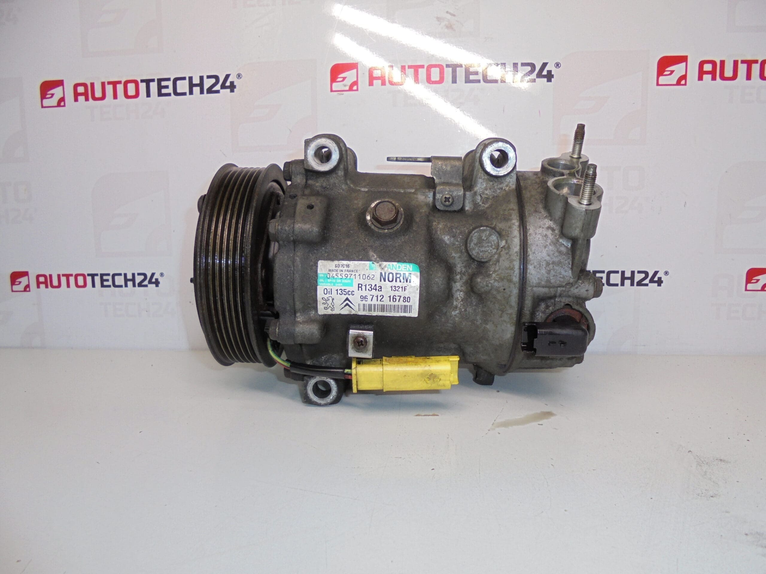 Compressor de ar condicionado Sanden SD7C16 1321F 9671216780 9825868180 648734
