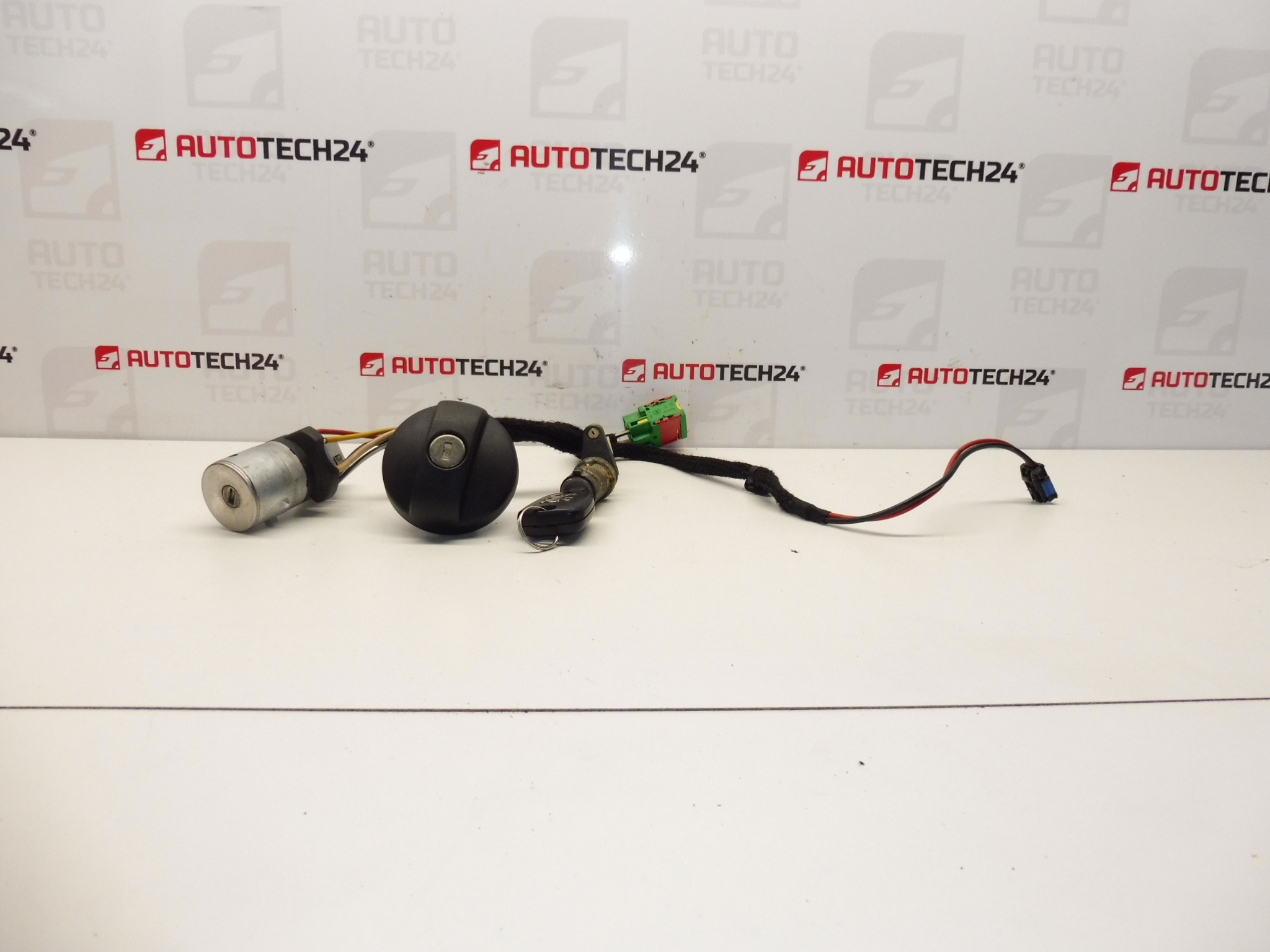 Caixa de interruptores, conjunto de fechaduras, 1 chave Peugeot 307 4162AS 4162X4