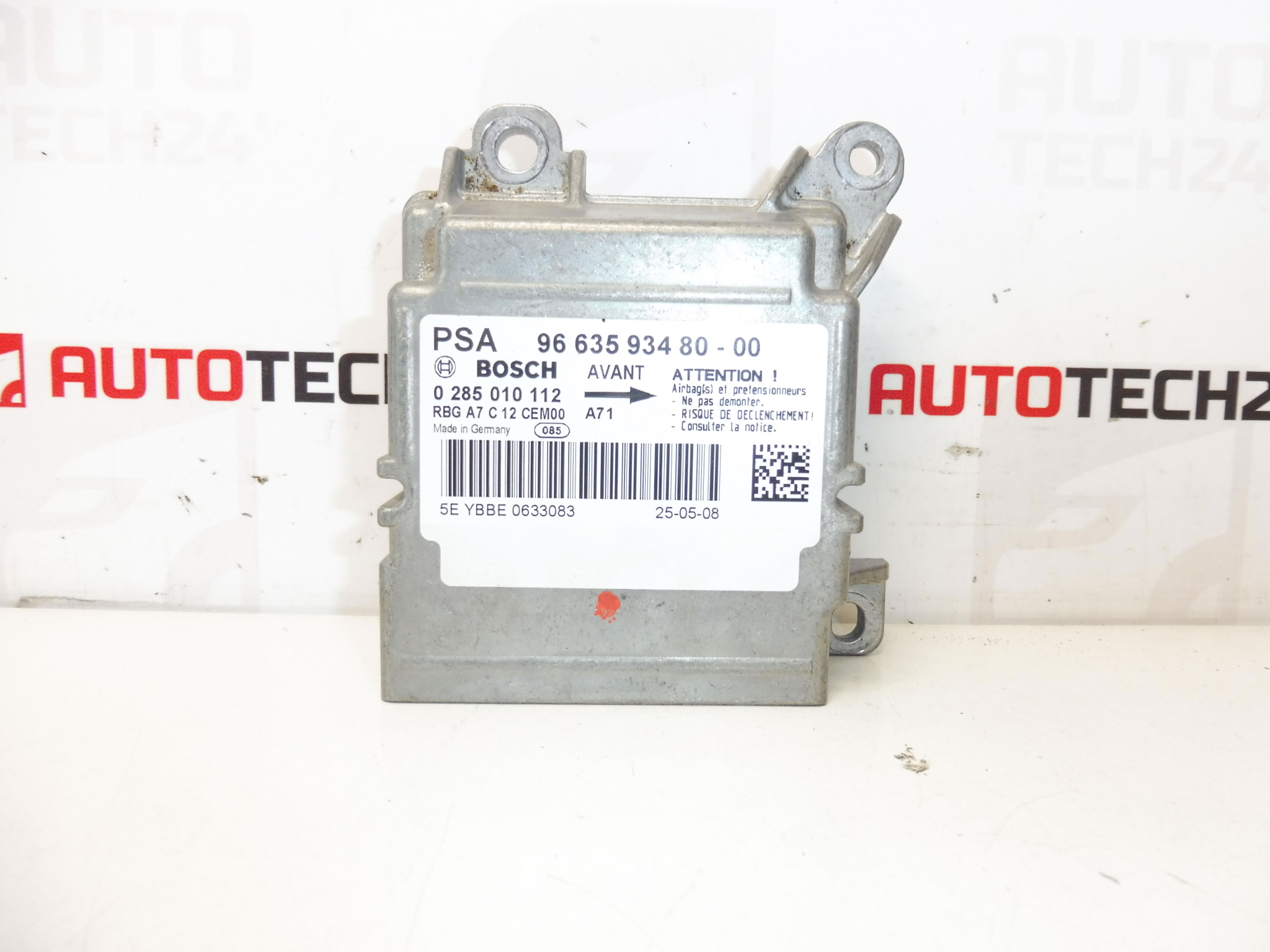 Unidade de airbag Bosch Peugeot 207 9663593480 0285010112 654664