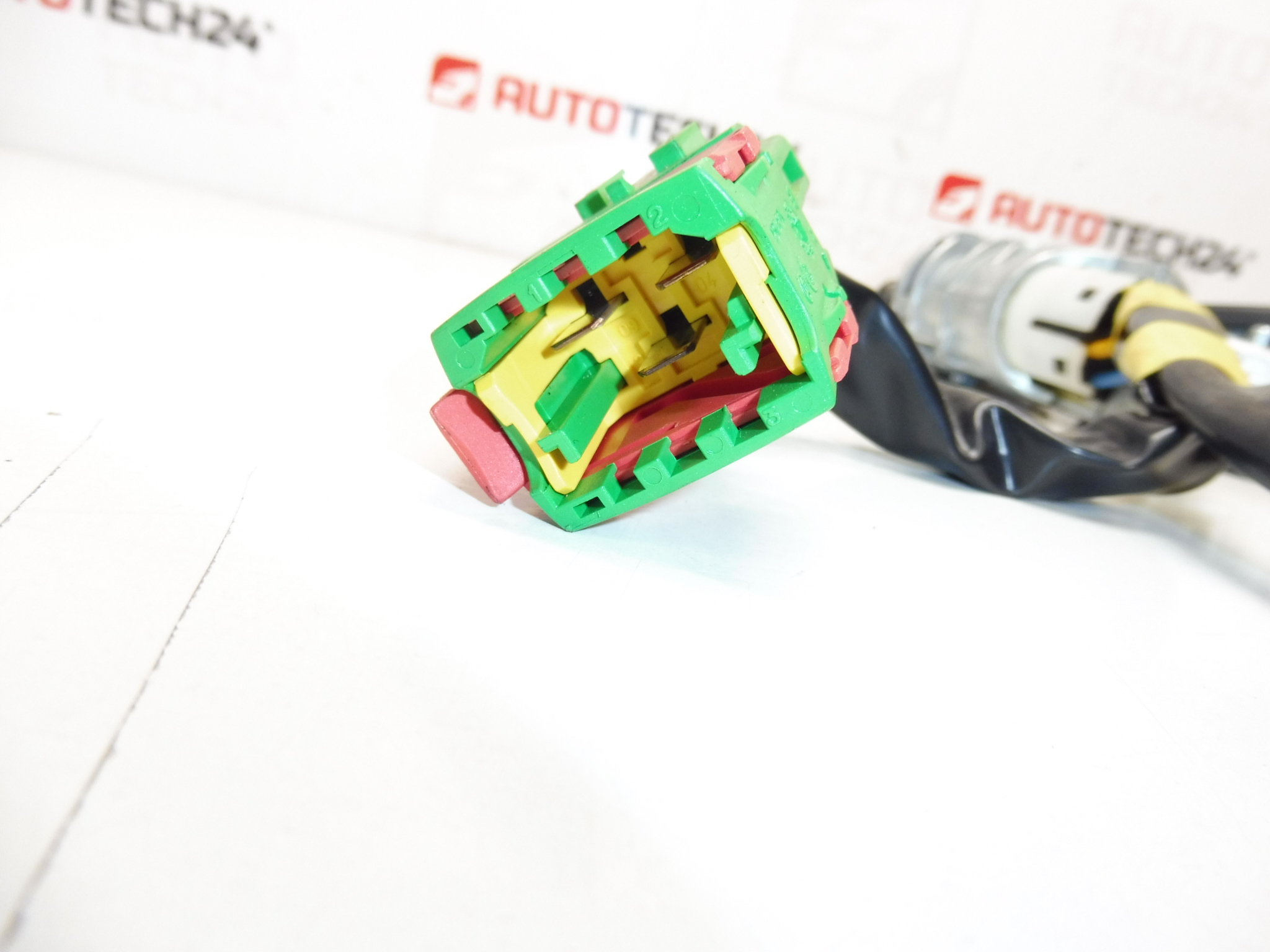 Conjunto de fechadura Peugeot 1007 4162EV 4162AH 2 chaves