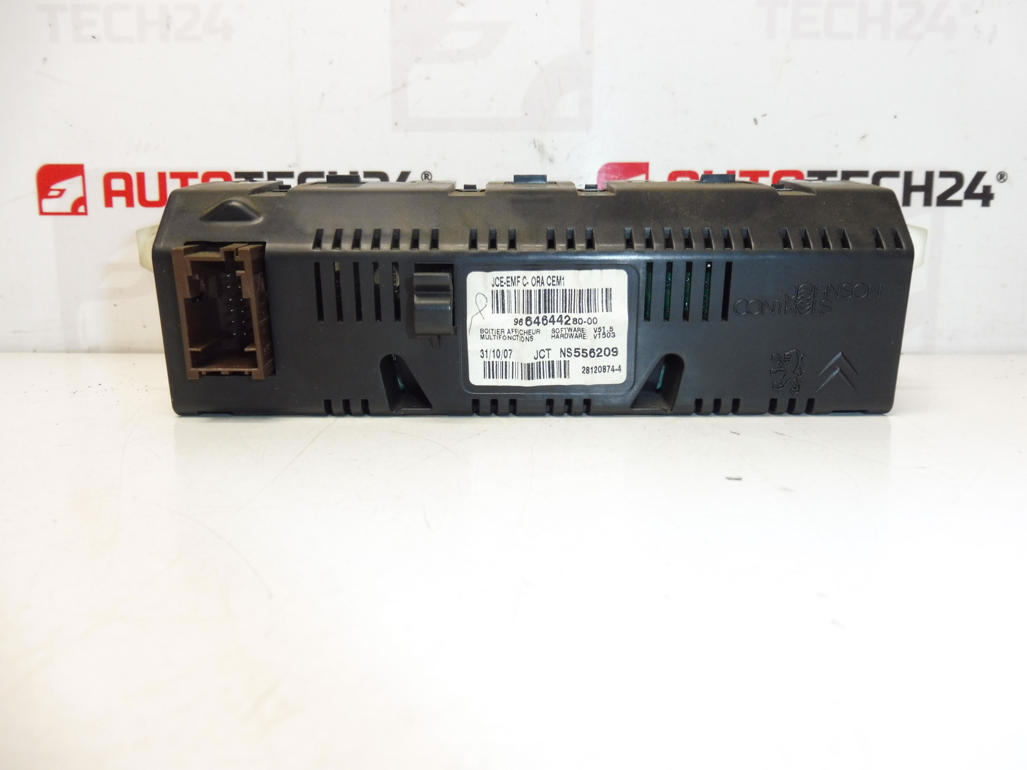 Visor de rádio de computador Peugeot 307 9664644280