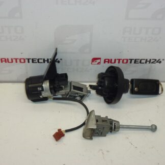 Conjunto de fechaduras mais uma chave Peugeot 207 4162KF 4162NW