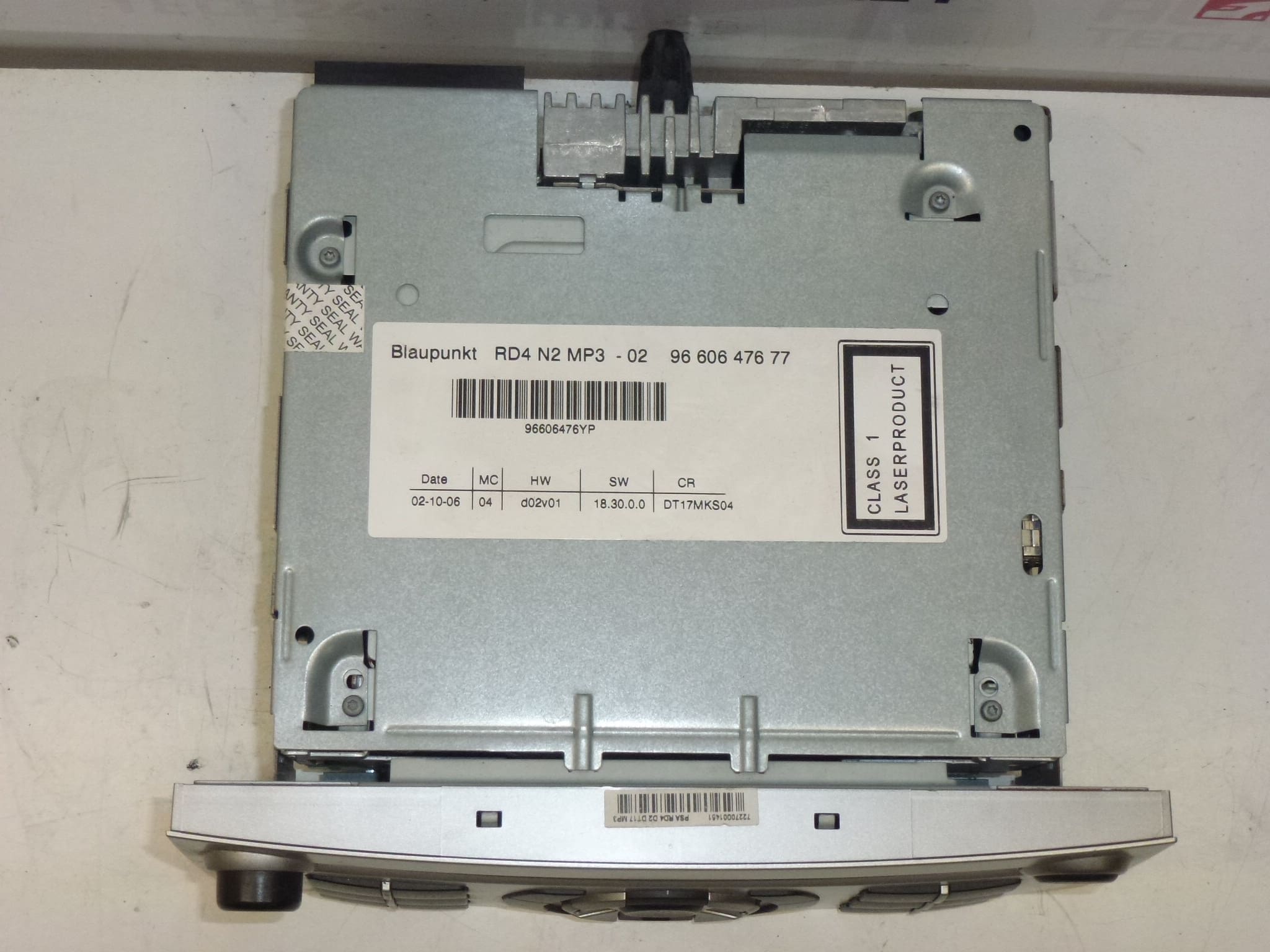 Rádio do carro CD MP3 Citroën Peugeot RD4 N2 9660647677 657953