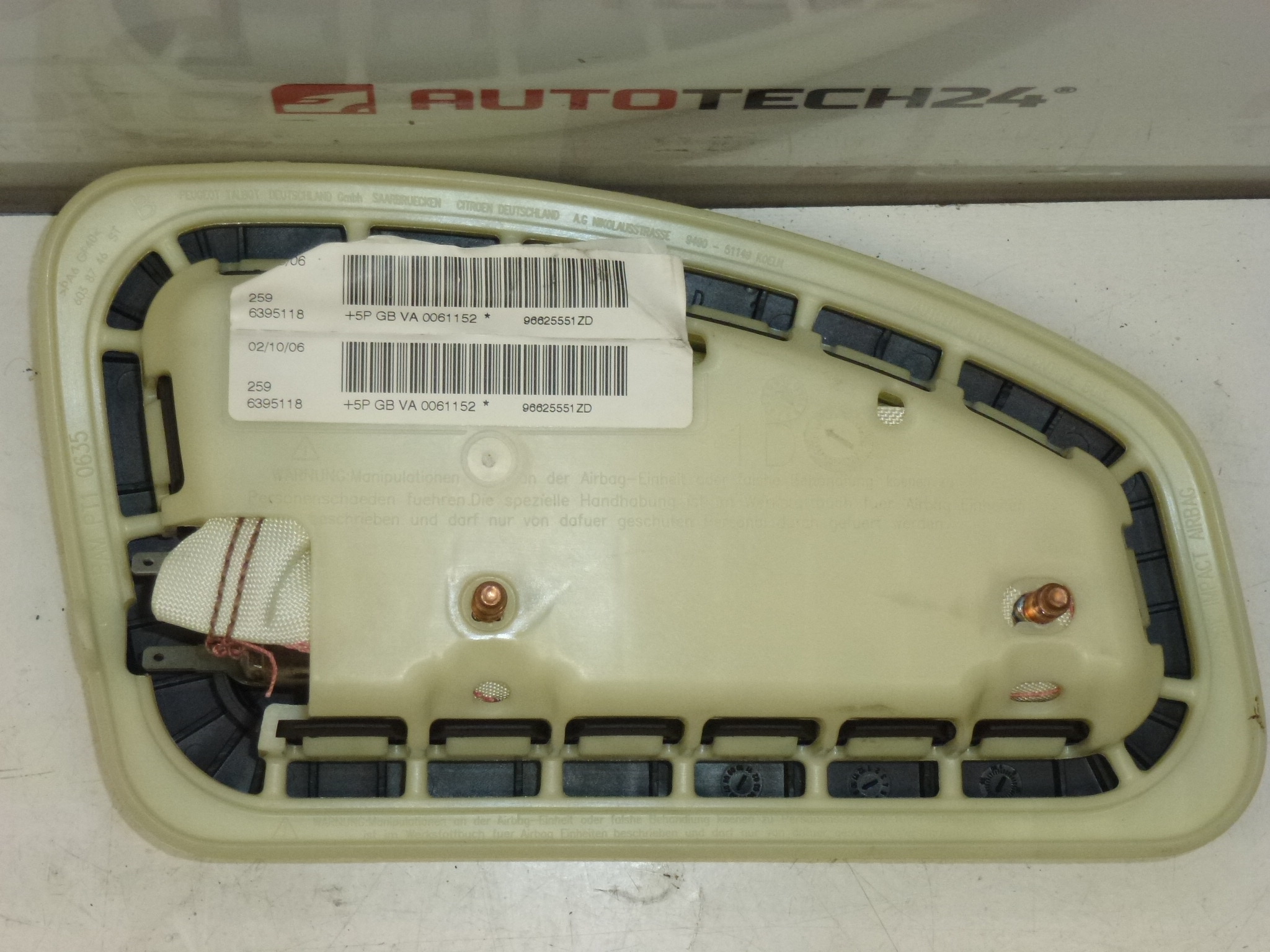 Airbag do assento direito Peugeot 407 96439583ZD 96625551ZD 8216QL