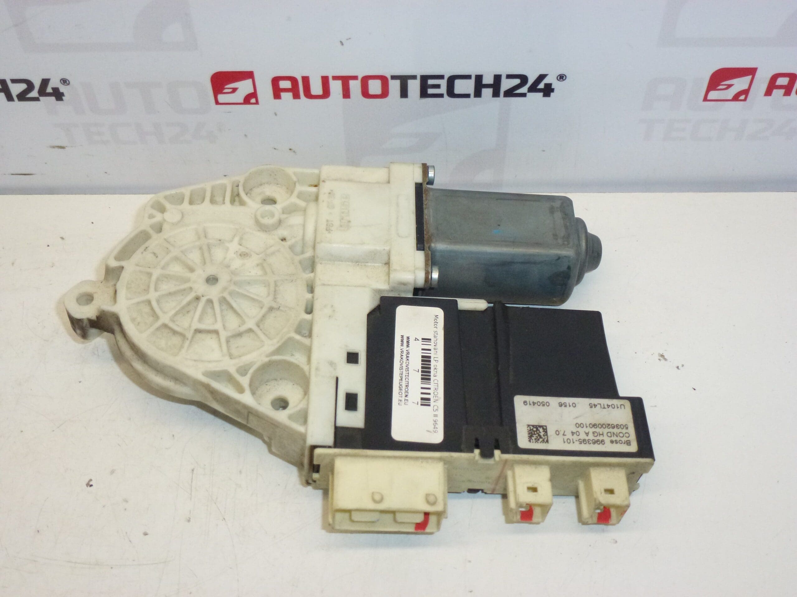 Motor de Elevação da Janela Dianteira Esquerda para Citroën C5 II 9649304380 9221AK - Image 2