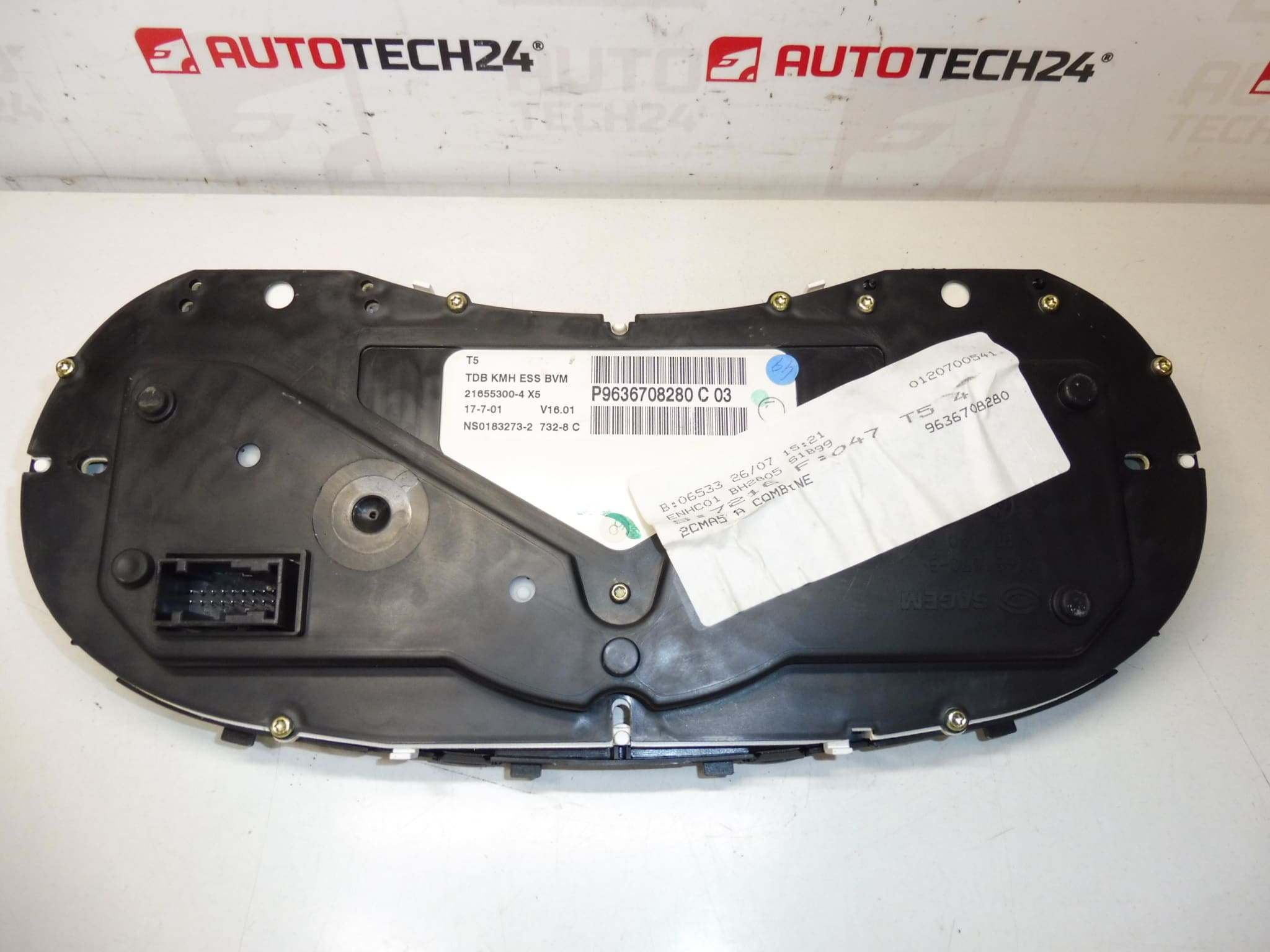 Tacômetro usado para Peugeot 307, 198.000 km, ref. 9636708280 / 6103F7 - Image 2