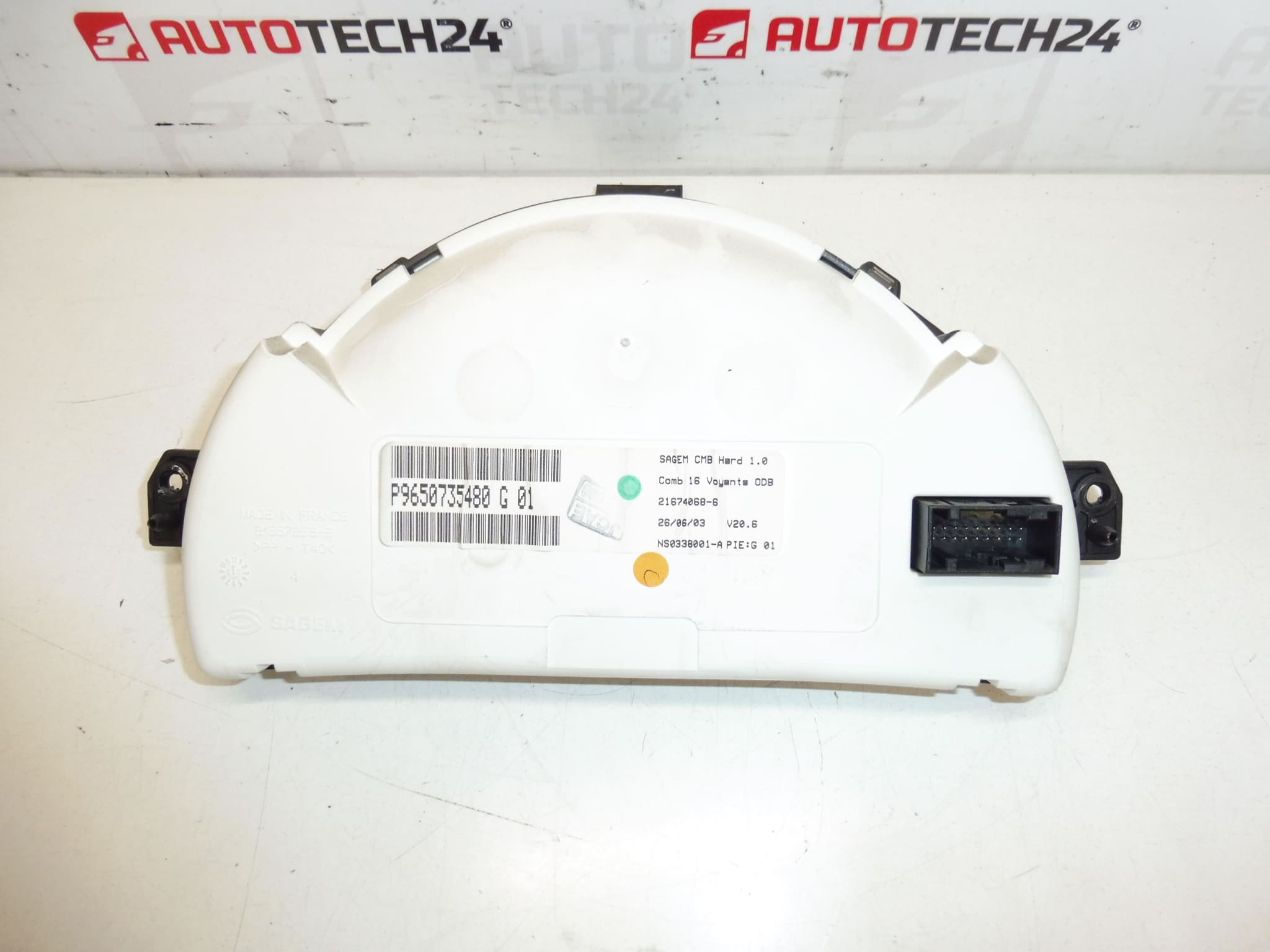 Tacômetro Citroën C2 C3 Sensodrive 145000 km 9650735480 - Image 2