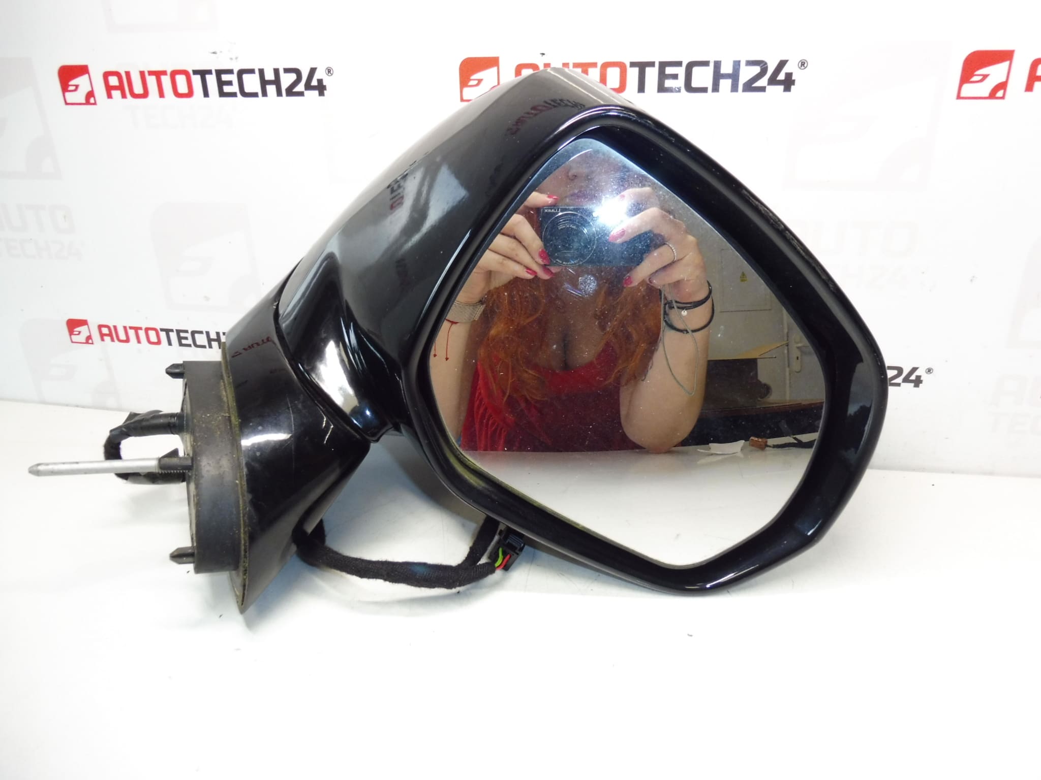 Espelho Retrovisor Direito Cromado Citroën C3 Picasso 1609347580 - Image 2