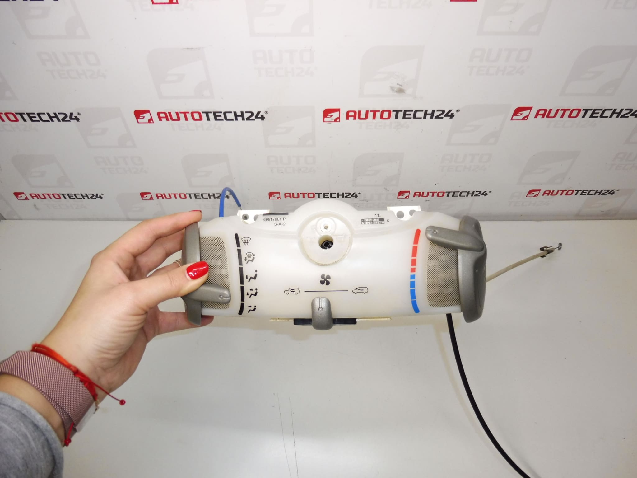 Controle de ar condicionado Citroën Peugeot 55900-0H040 55900-0H020 com hastes