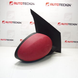 Espelho Retrovisor Direito Vermelho Citroën C1 Peugeot 107 87910-0H010 87910-0H011
