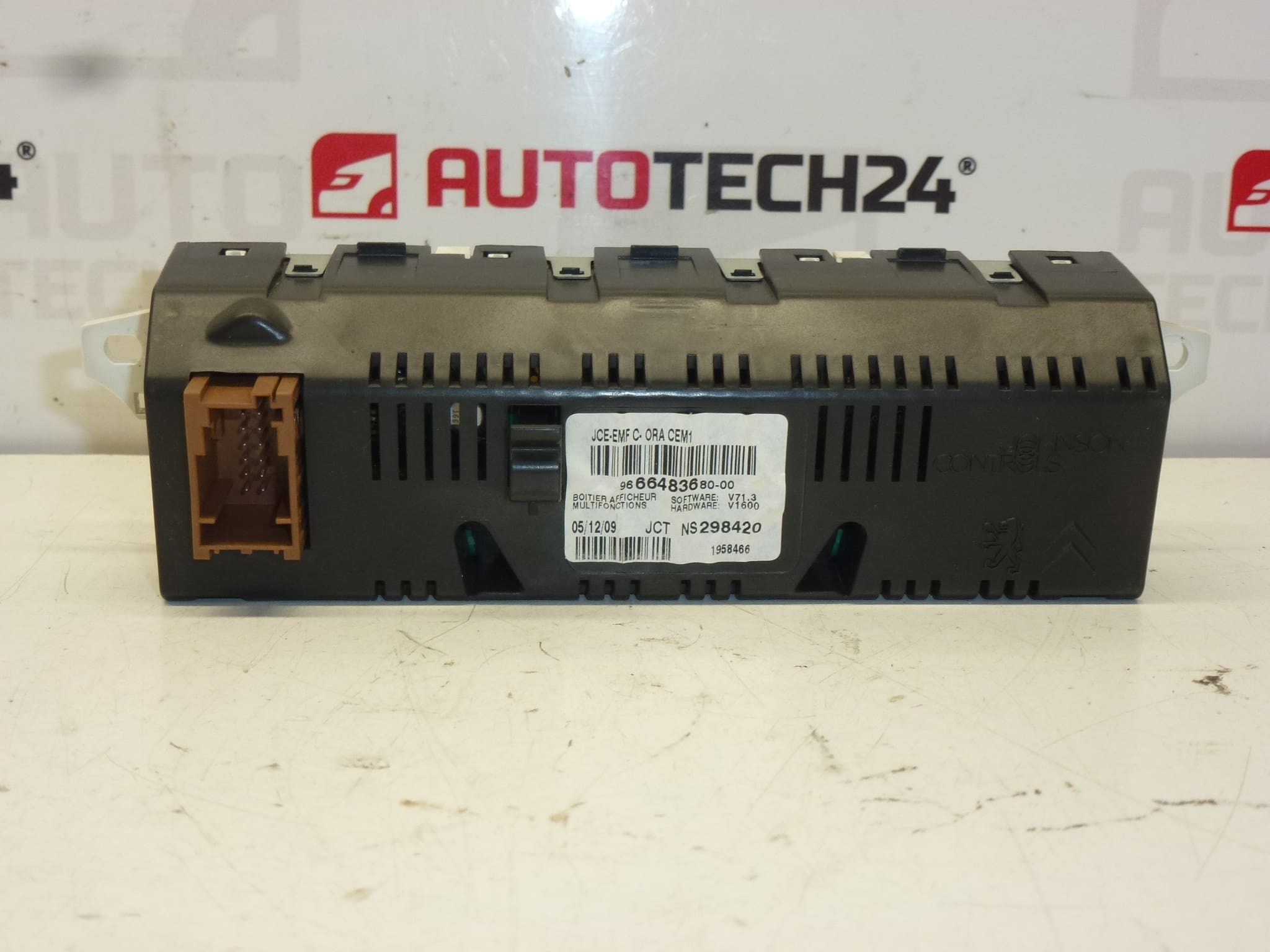 Visor de rádio do computador Citroën Peugeot 9666483680-00 6593H7 - Image 2