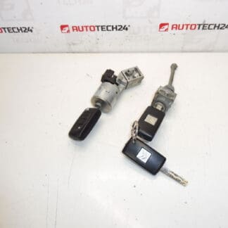 Conjunto de fechaduras e 3 chaves Citroën Peugeot 4162KF 4162KC