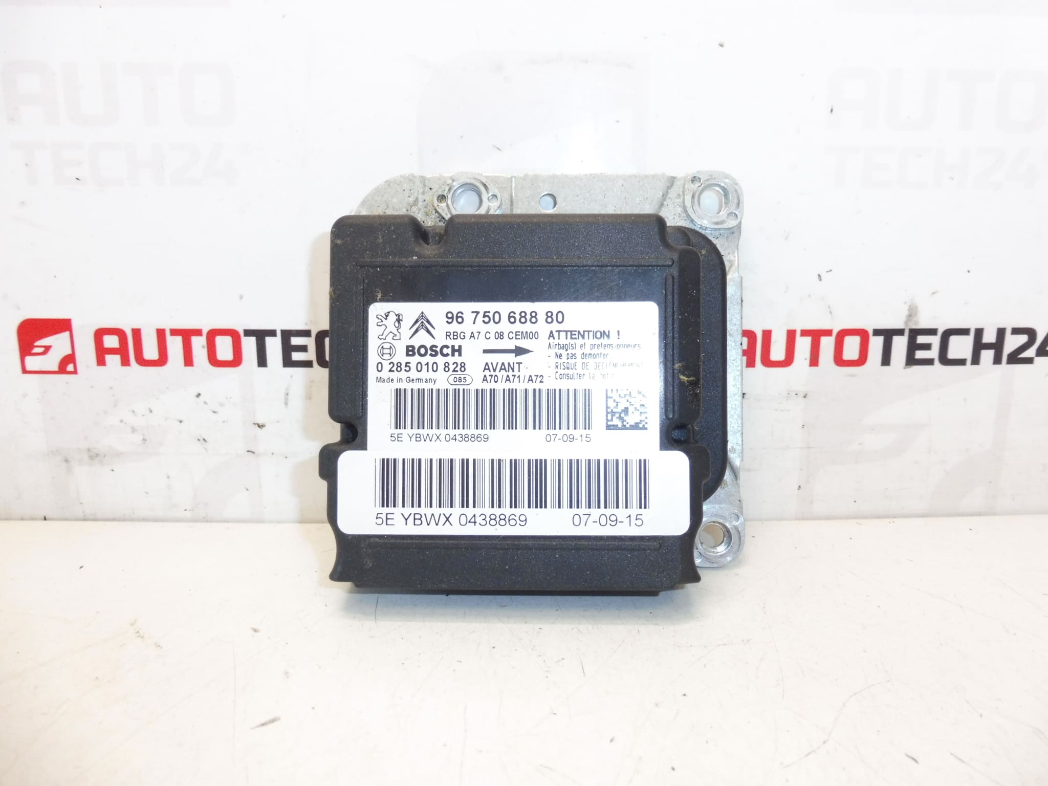 Unidade de airbag Bosch Peugeot 207 9675068880 0285010828