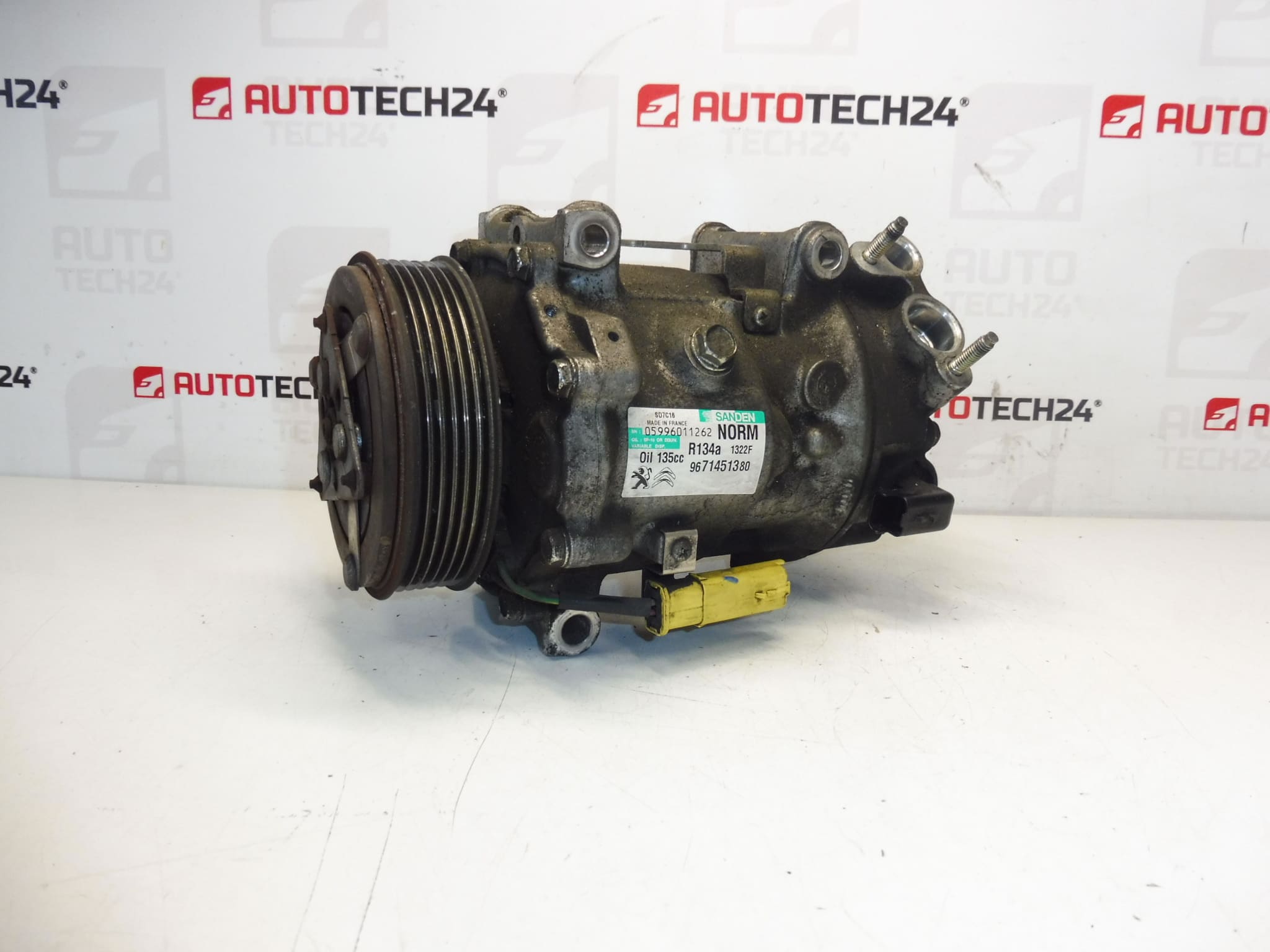 Compressor de ar condicionado Sanden SD7C16 9671451380 1322F 6453ZS