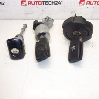 Conjunto de fechadura 2 chaves Peugeot 3008 5008 4162SX 4162KF 4162XT